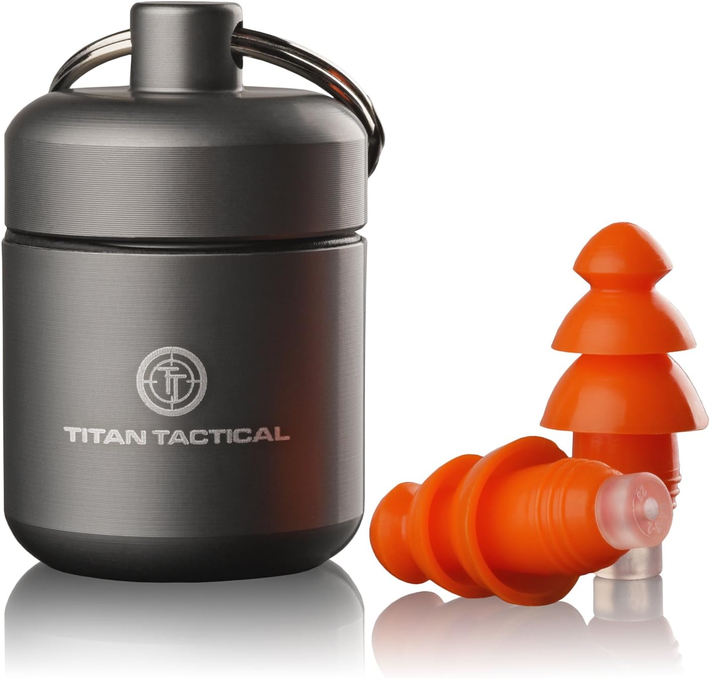29NRR Reusable Shooting Ear Plugs w/Removable Noise Filter + Heavy Duty Aluminum Case (for Normal + Small Ear Canals)