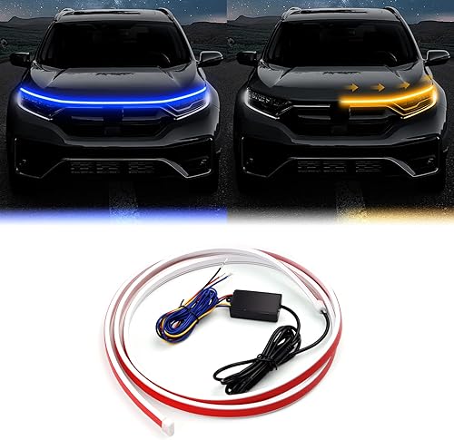 JUPIZEUS Tira de luz LED para debajo del capĂł, tira de luz LED cortable para motor automotriz, guĂa de luz de giro, decorativa, impermeable, IP66, JUPIZEUS Tira de luz LED para debajo del capĂł, tira de luz LED cortable para motor automotriz, guĂa de luz de giro, decorativa, impermeable, IP66,