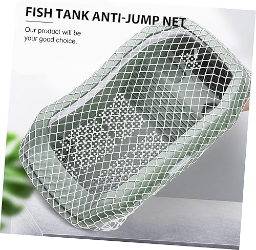 Miniatura 7 de POPETPOP Red de escape para tanque de tortuga, cubierta de red de protección para tanque de peces, red de cría de pájaros, red de tanque de tortuga,
