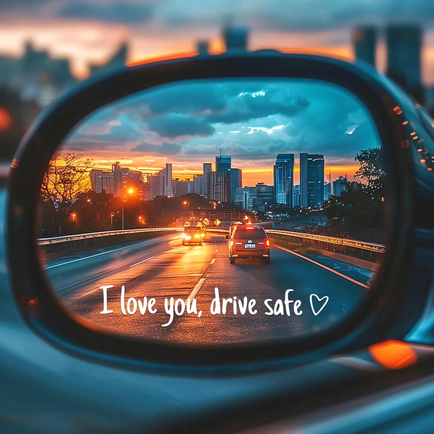 18 sztuk naklejek na lusterko wsteczne "I Love You Drive", dla kierowców, kobiet, mężczyzn, na akcesoria samochodowe, lusterko wsteczne, lusterko samochodowe