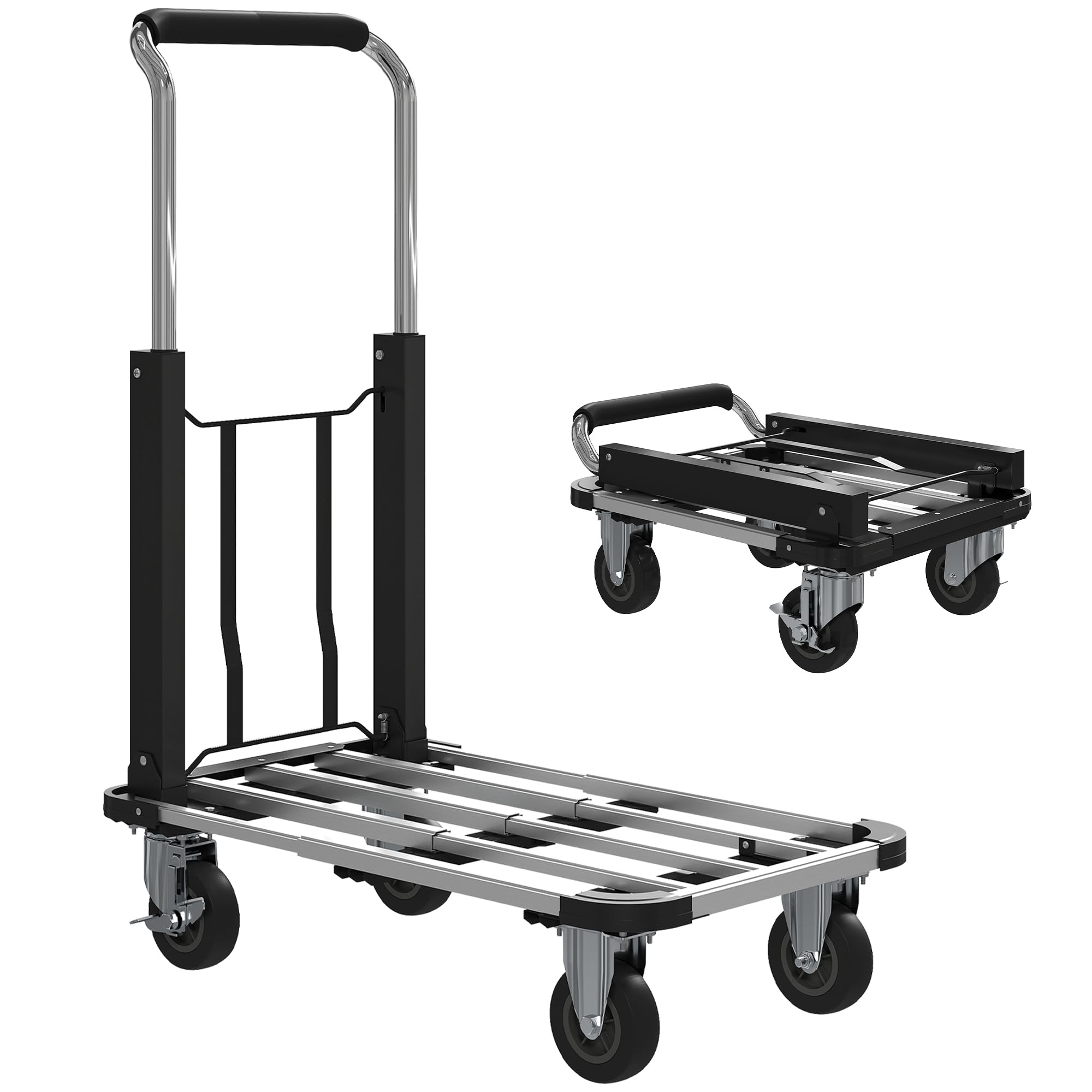 Carrello con piattaforma pieghevole NP150, Carrello con piattaforma in alluminio