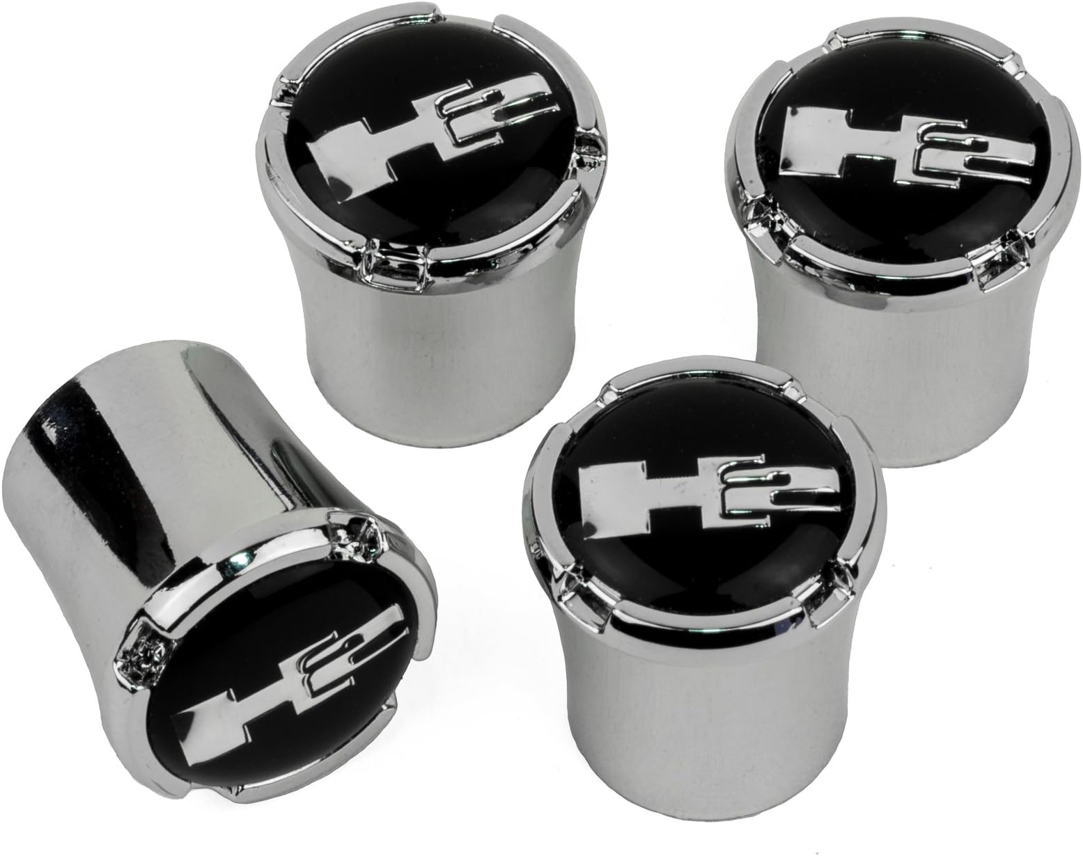 Hummer H2 Chrome Tire Valve Stem Caps - USA Quality