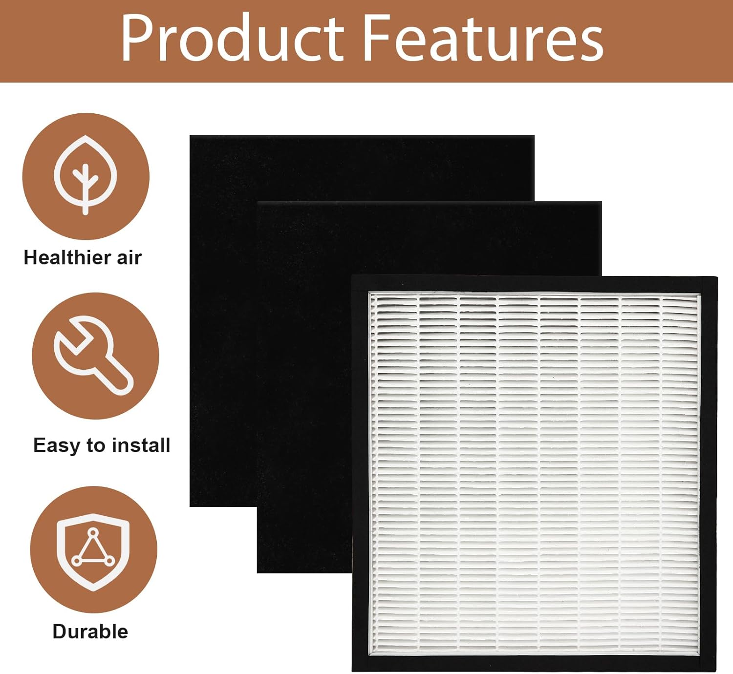 HEPA Filter Kit Replacement for Oreck WK01234QPC Air Purifier, Oreck Air 94 Filter, Airvantage WK10002QPC, WK10052QPC Air Purifier Filter - Image 7