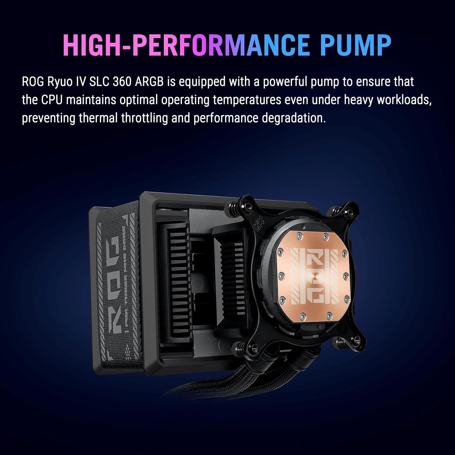 ASUS ROG RYUO IV SLC 360 ARGB, HAREKETLİ KAVİSLİ 6.7 İNÇ AMOLED