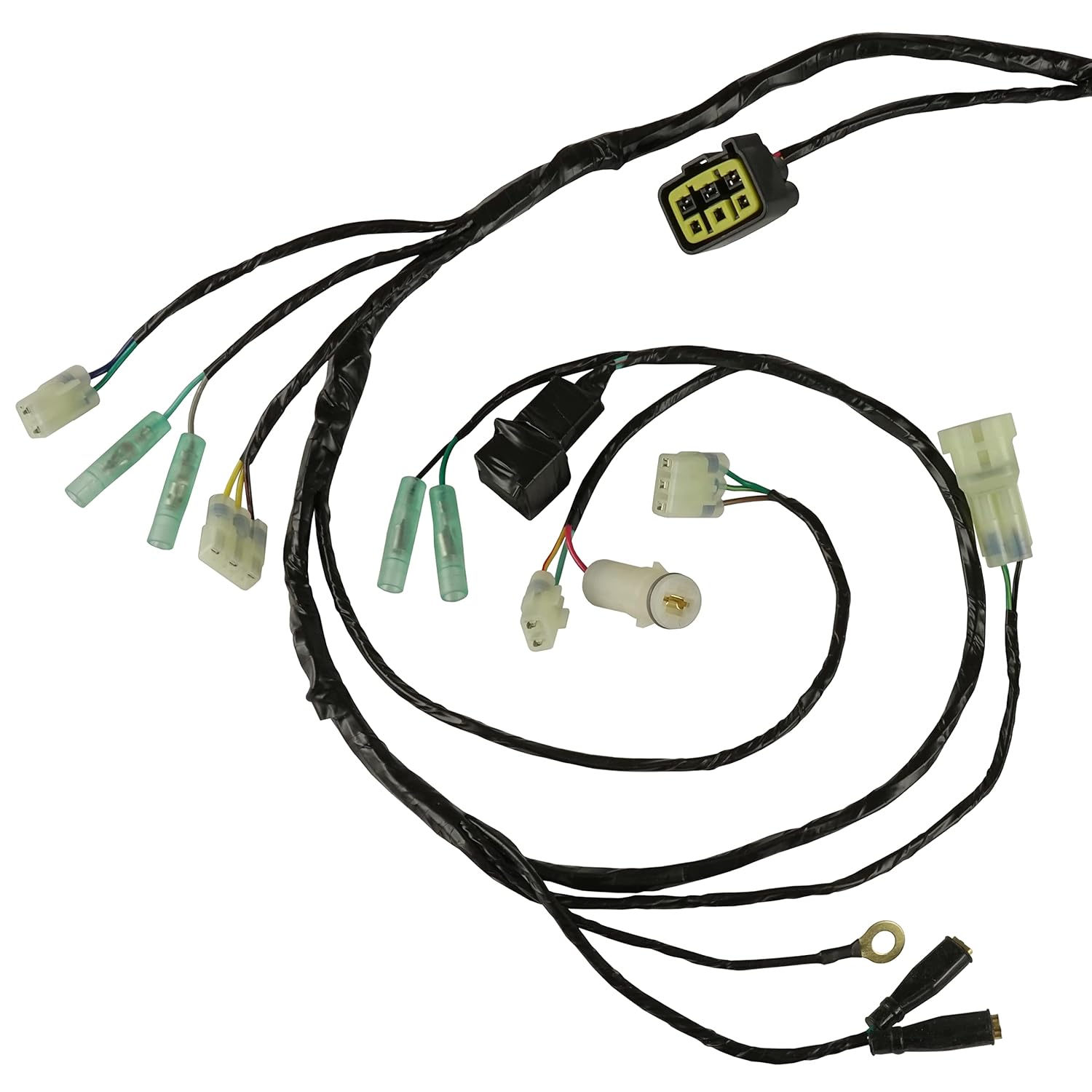Caltric Wiring Harness Compatible with Honda Recon 250 TRX250TM 2005-2006