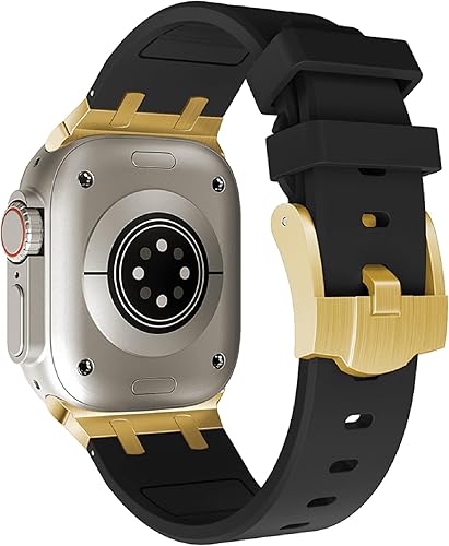 Miniatura 2 de VeveXiao Correa resistente de diseñador de lujo compatible con Apple Watch UltraUltra2, correa de repuesto impermeable para iWatch Series 9, 8, 7,