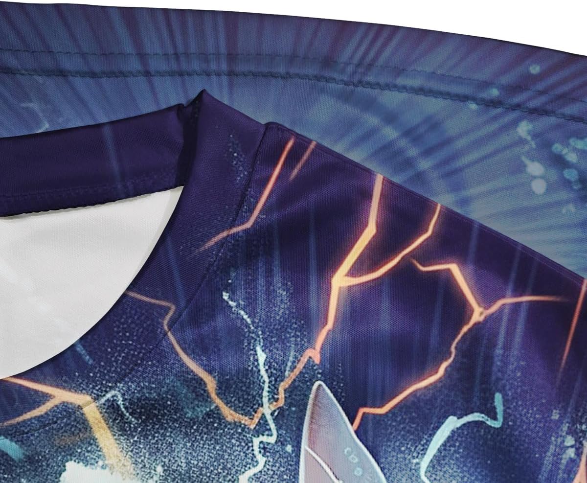 Men's Shark Graphic T-Shirt Personality Fashion Short Sleeve Shirts - Image 5