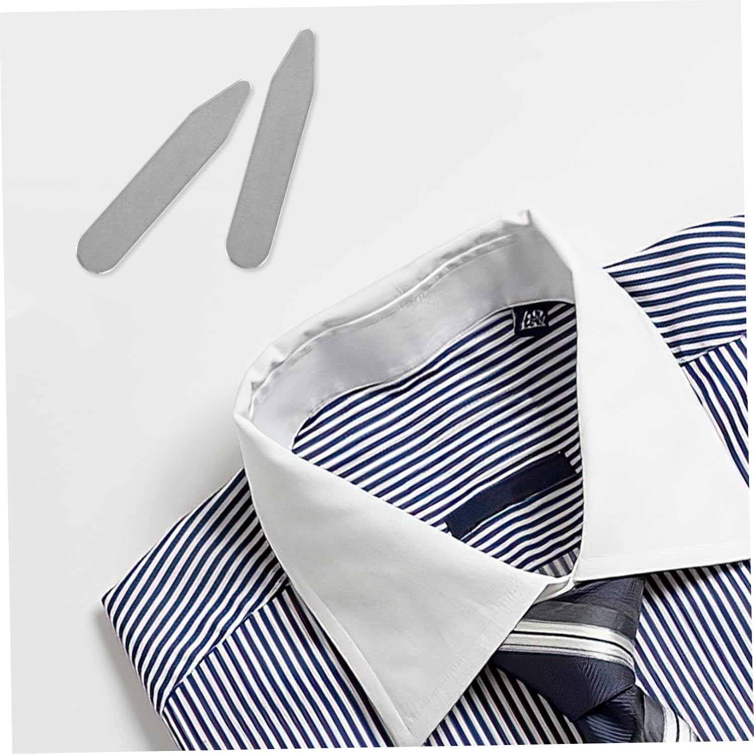 16pcs Stainless Steel Collar Stays for Men Durable Bend-resistant Shirt Collar Holders for Formal Wear Easy to Attach for Suits Interviews and Important Events