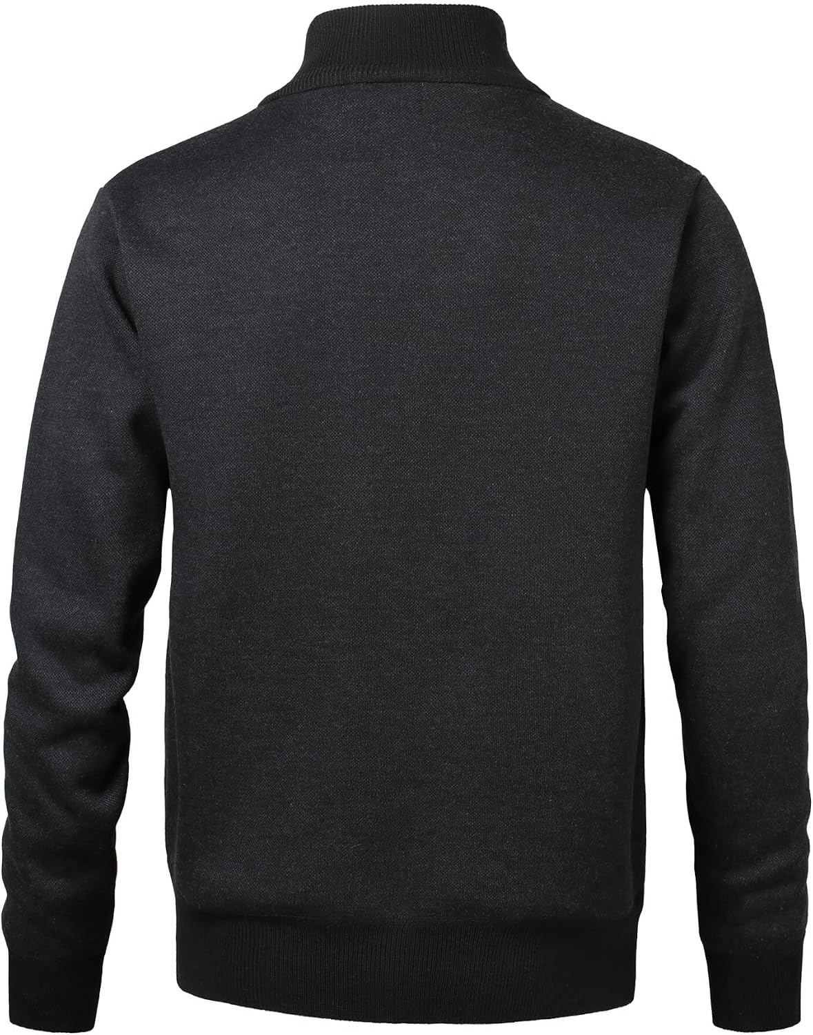 Men's Argyle Cardigan Full Zip Knitwear Fleece Lined Jumper Knit Sweater