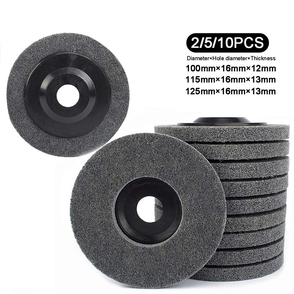 Ruota Lucidante In Fibra Di Nylon 203 Mm Per Smerigliatrici - Per Acciaio Inox, Legno, Ceramica - Foto 4