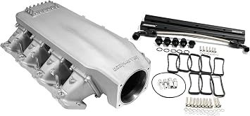 LS3/L92 102 mm Casting Bolted Intake Manifold with fuel rail and Burst Panel Flange Satin