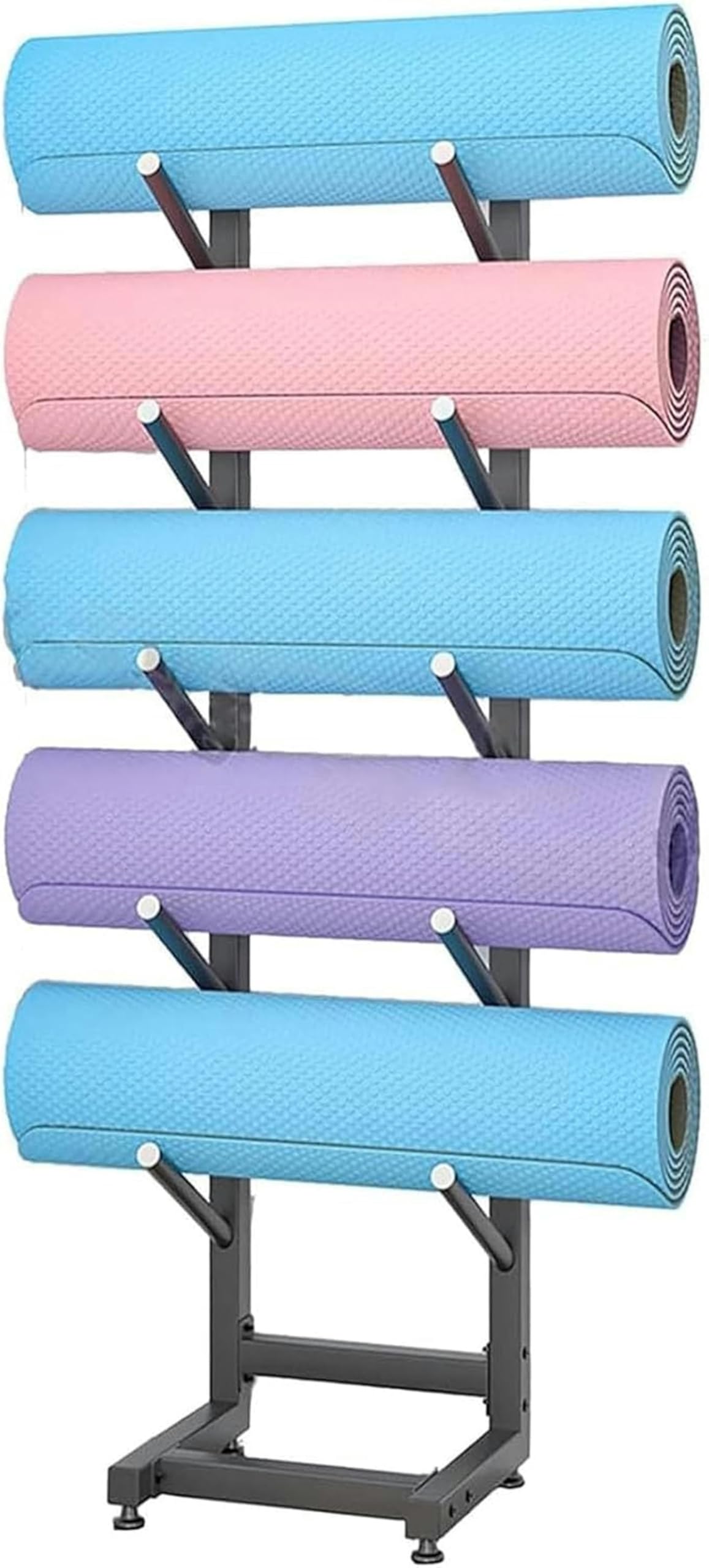 Étagère de présentation pour tapis de yoga et rouleau de skateboard avec coussinets de sol