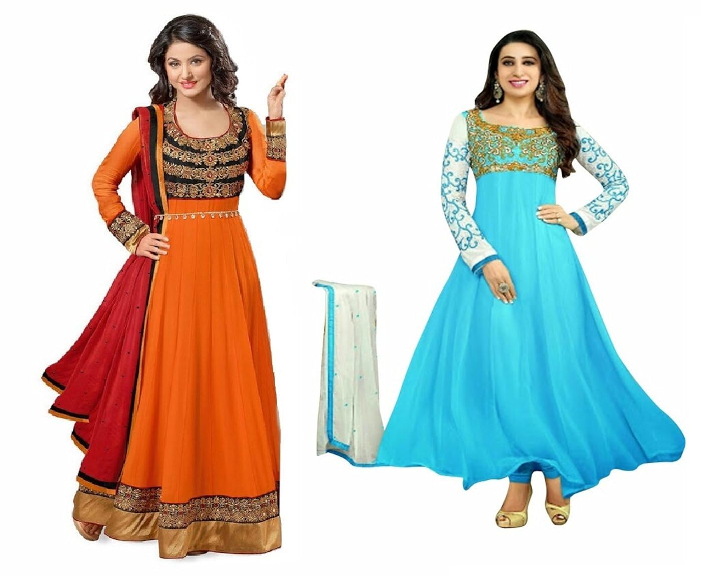 Buy REYA Women's Dress Material (_Free Size_MultiColoured
