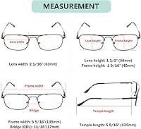 Vista 14 de Eyekepper 3 Levels Vision Multifocus Reading Glasses UV Protection Progressive Readers Men Women Bendable Memory Frame