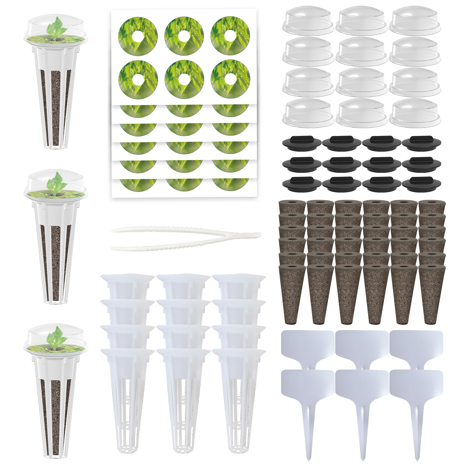 115Pcs Hydroponic Pods Supplies for Aerogarden Pods