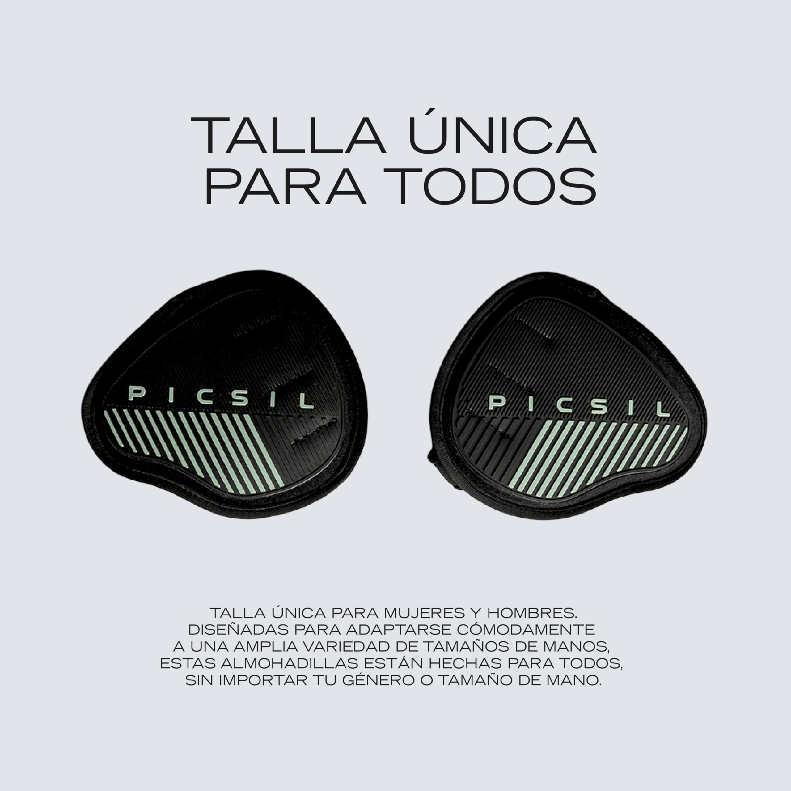 PICSIL Almohadillas de Agarre para Gimnasio Protección Manos Dominadas Pesas