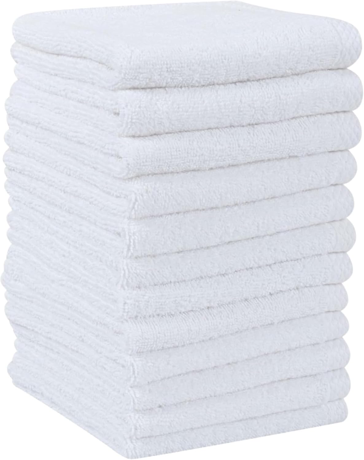 Allure Turkish Cotton Bath Towels, 100% Long Fiber Turkish Cotton - Thick, Soft, Highly Absorbent, and Quick-Drying - 600 GSM for Plushness, Set of 4 - (White)