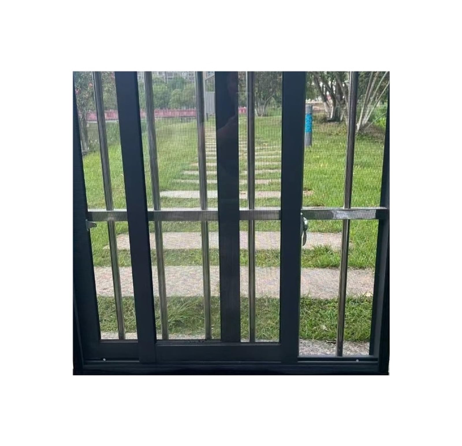 Supkancl Black-Width 110Cm 1Pc Full Veil Mesh Dustproof Invisible Design Mosquito Proof Polypropylene Window Screen(,Height70cm)