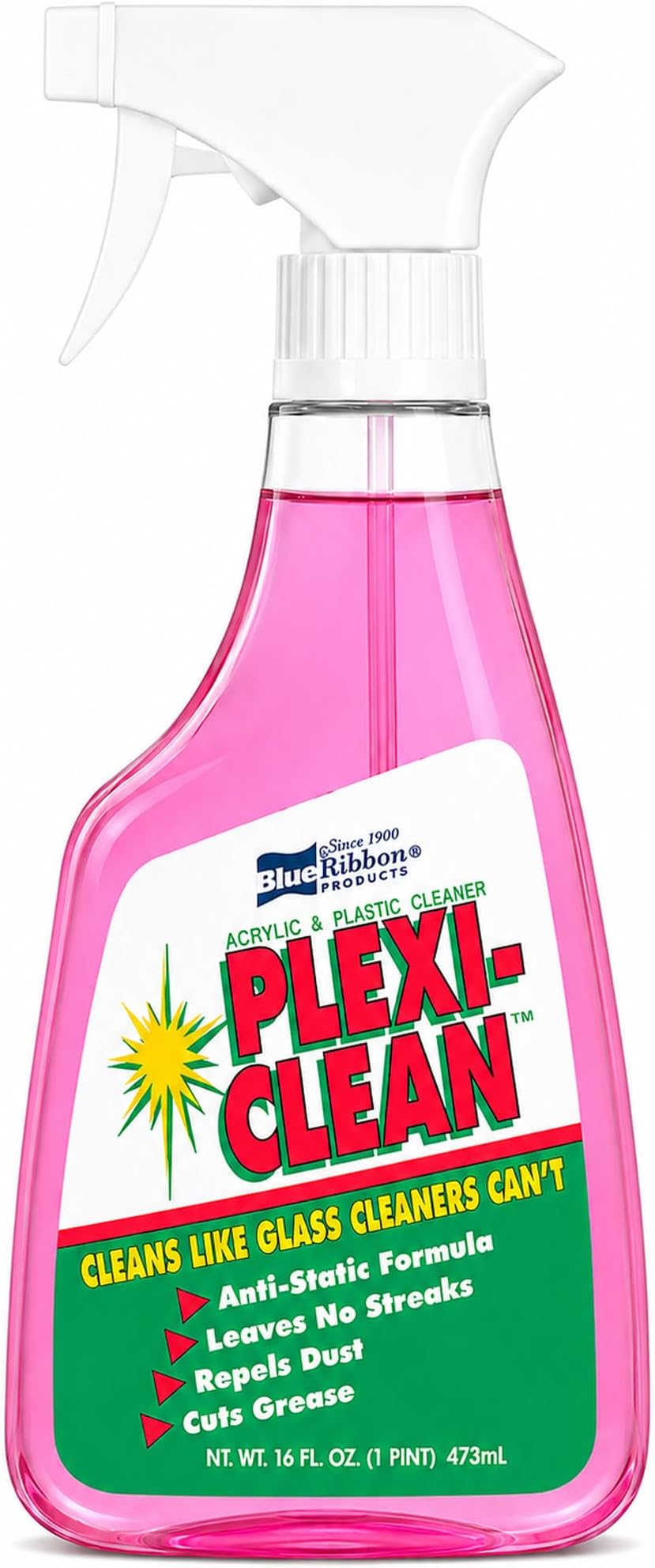 Blue Ribbon Plexi-Clean Acrylic and Plastic Cleaner, 16 fl. oz.