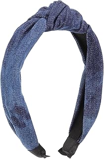 minkissy 5pcs denim headband denim for women girls hair accessories womens head wraps Bow Knot Headband Turban Headband knot girl hairband Headband for Girl Denim Knotted Headband vintage