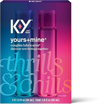 Couple Gel K-Y Yours plus Mine  Couples Lubricants 1.5 fl oz - 1 for Men and 1 for Women