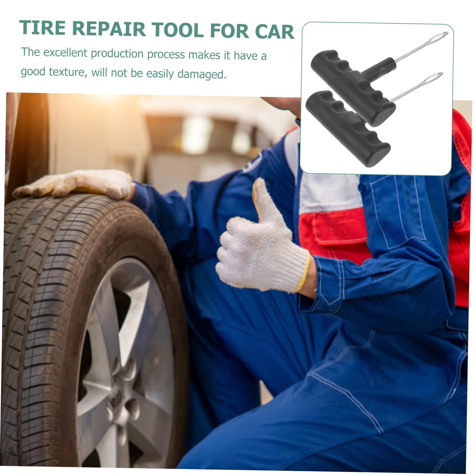 MAGICLULU 5 Sätze Teiliges Reifenreparaturwerkzeug Pannenset Für Auto Motorrad Und Lkw Robustes Leicht Und Tragbar Für Reifentypen Geeignet 2 Stück * 5