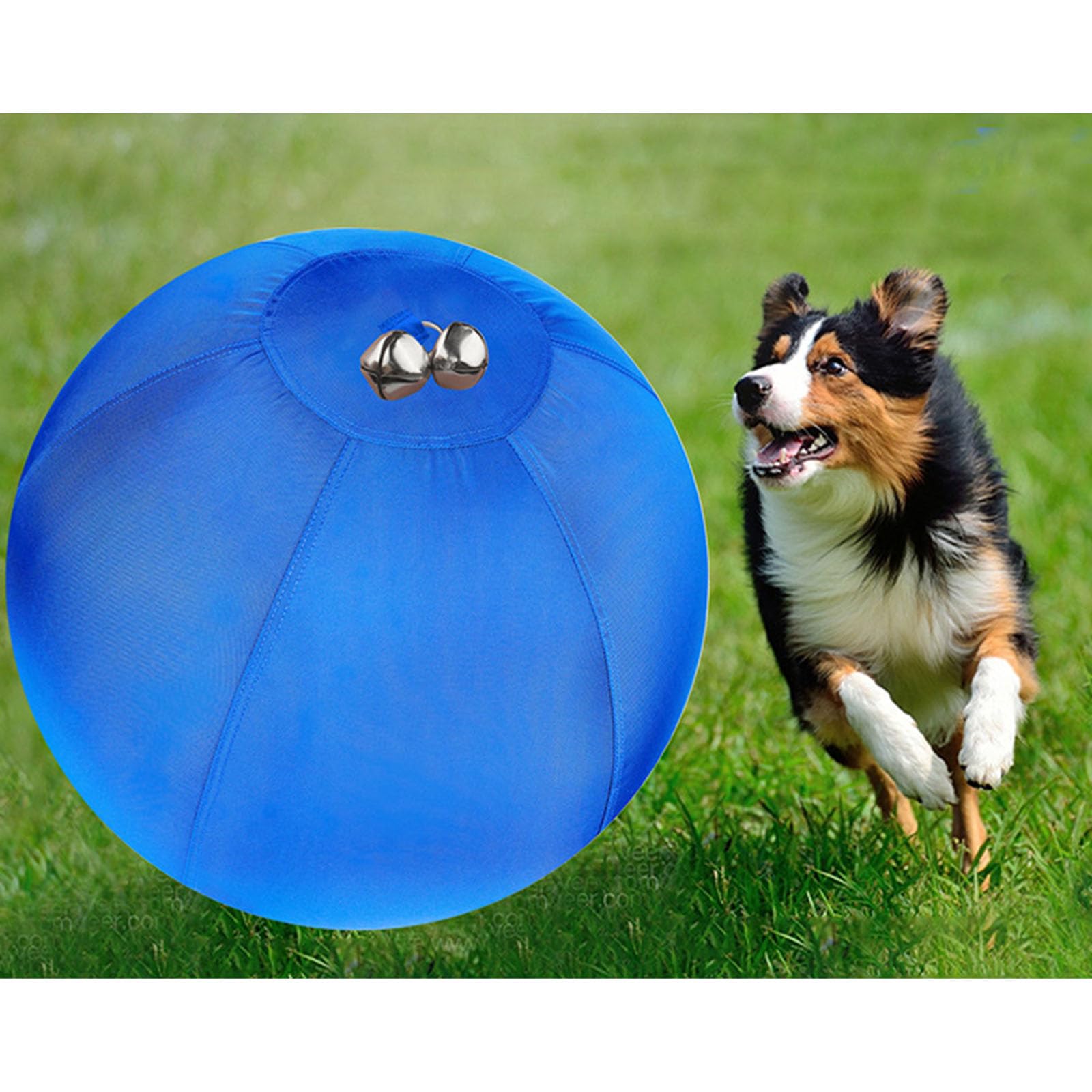 Pies nadmuchiwany do aktywności na świeżym powietrzu i ćwiczeń duża nadmuchiwana zabawka dla owczarków Corgis Collies wytrzymała tkanina Oxfordcloth zabawka dla psa