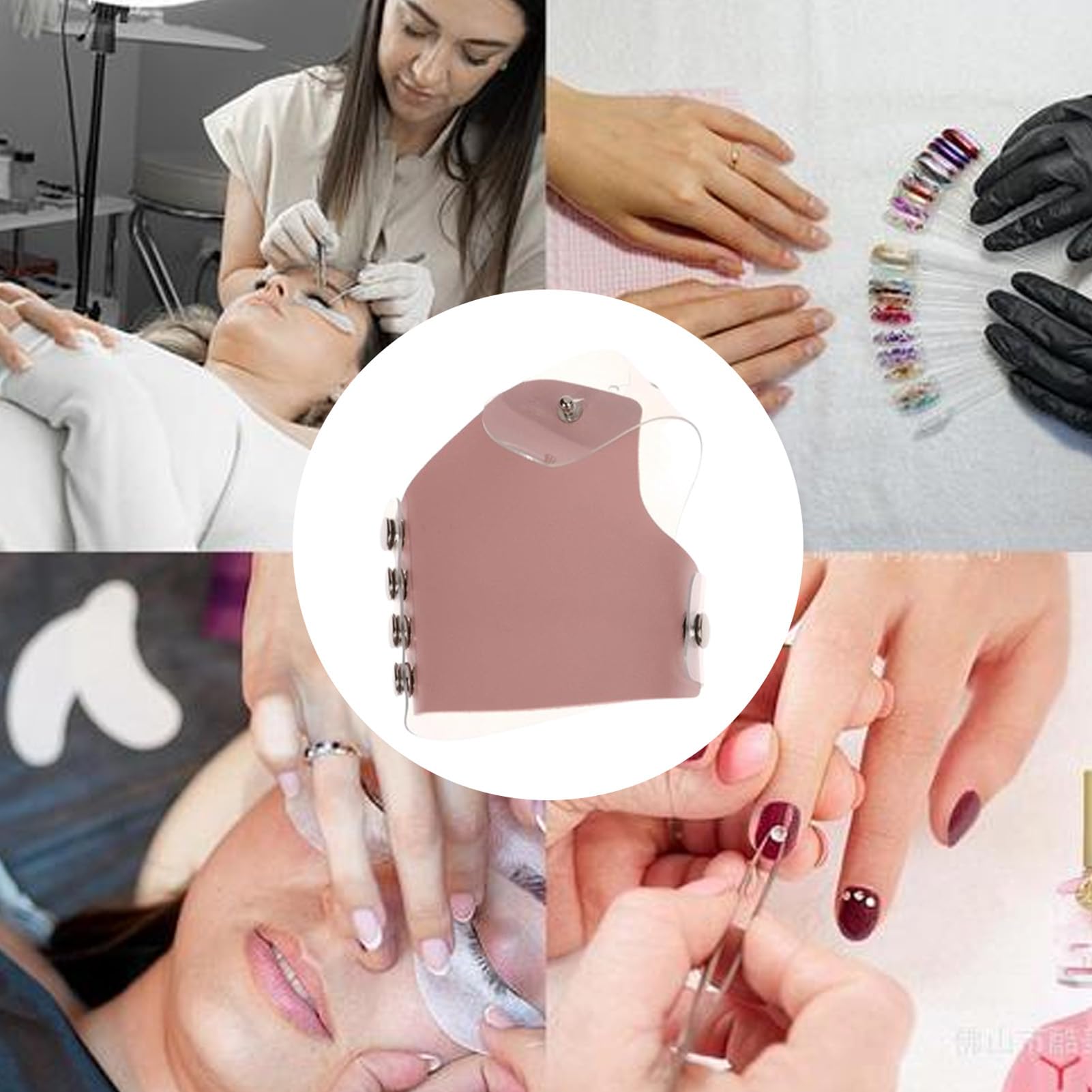 Palette de gants cosmétiques - mélangeur à main en cuir, équipement d'outils de beauté | Élé d'aide au maquillage, patch de mélange d'artistes, kit d'accessoires pour les femmes amies