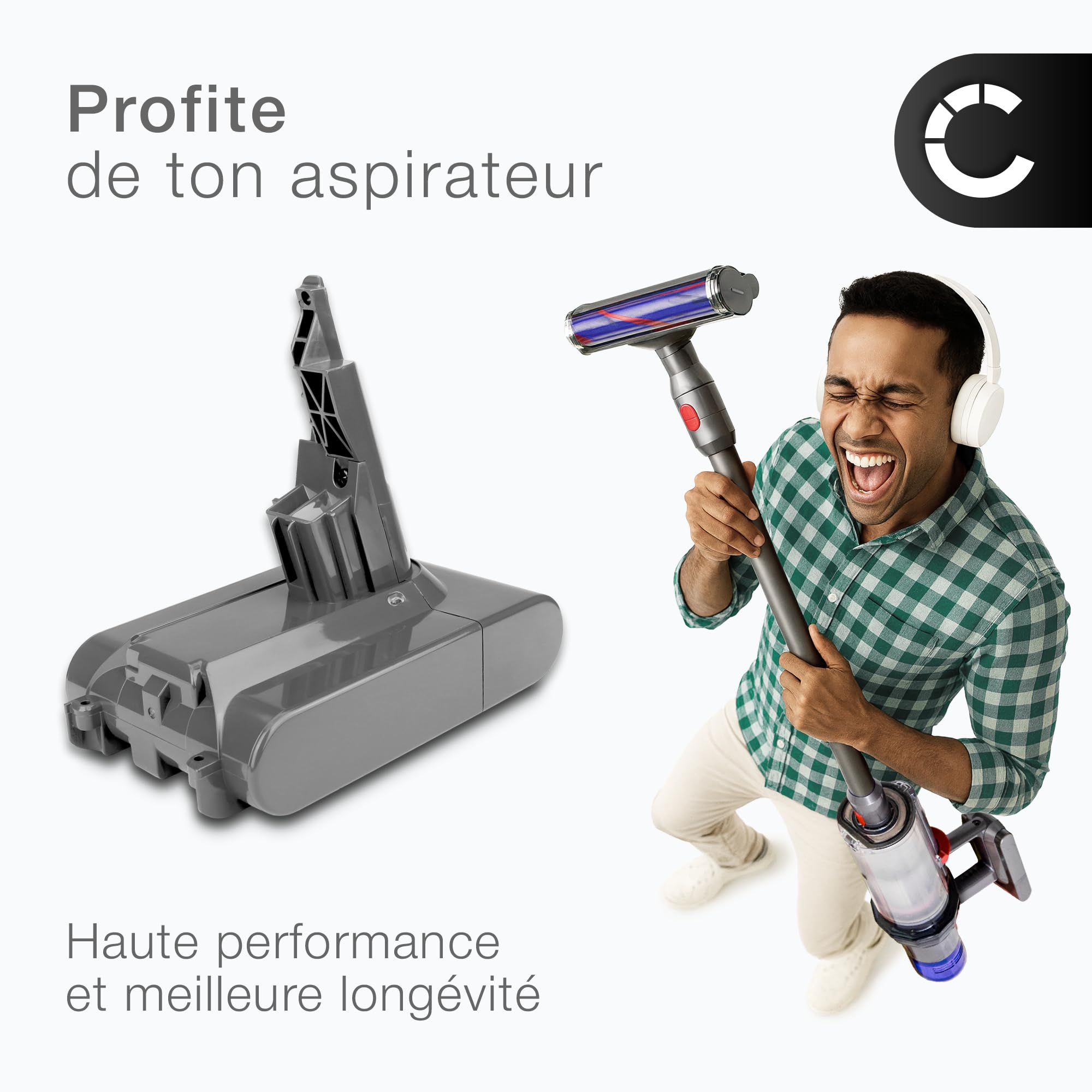 CELLONIC 1x Batterie Compatible avec Dyson SV11, V7, 968670-02