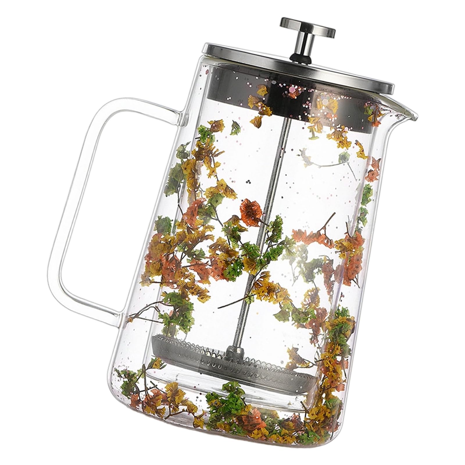 MALSSE 650ML with Thermal Insulation for Coffee Dried Flower Use French Pressing Coffee Maker