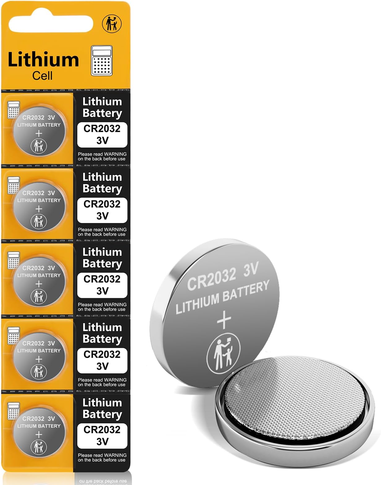 CR2032 Batteries, 5 Pack CR2032 Lithium 3v Coin Battery, 3 Volt Button Cell CR 2032 Battery cr2032 Lithium 3v for Airtag, Key Fob, Car Remote Key