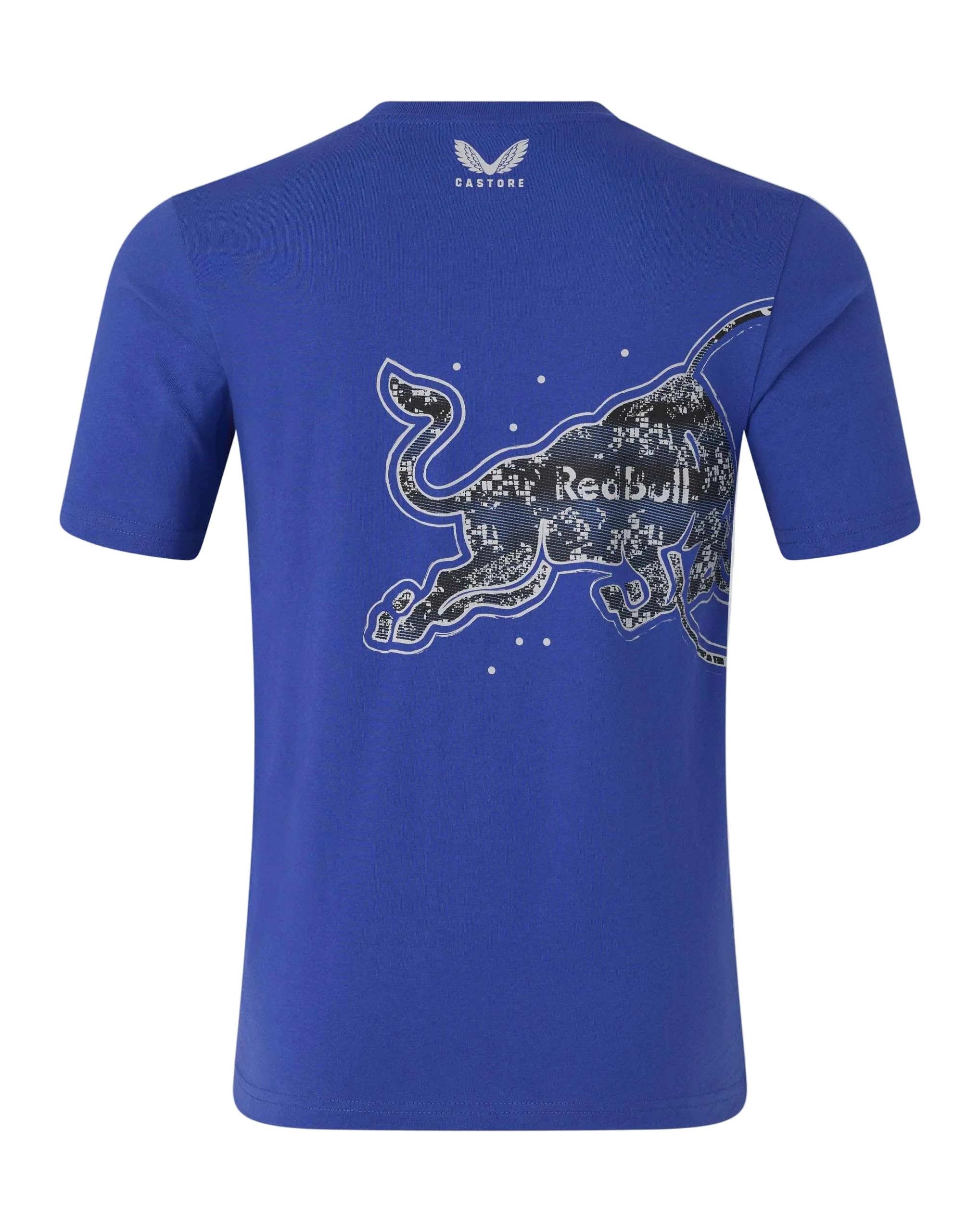 Red Bull Racing F1 Team Offizielles Castore 2026 Merchandise RBR Team Bulls Logo Graphic T-Shirt Tee Night Sky Blue