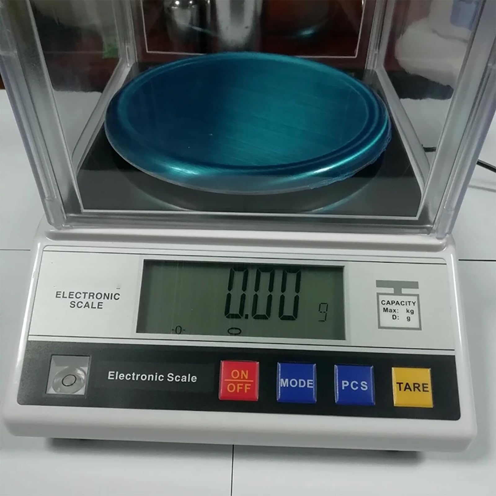 Hochpräzise Laborwaage mit Windschutz und integrierter Wasserwaage, 300 g/600 g/1 kg/2 kg (optional), Genauigkeit 0,01 g, 13 Einheitenumrechnungsmöglichkeiten, zum Kochen, Backen und für Schmuckherst