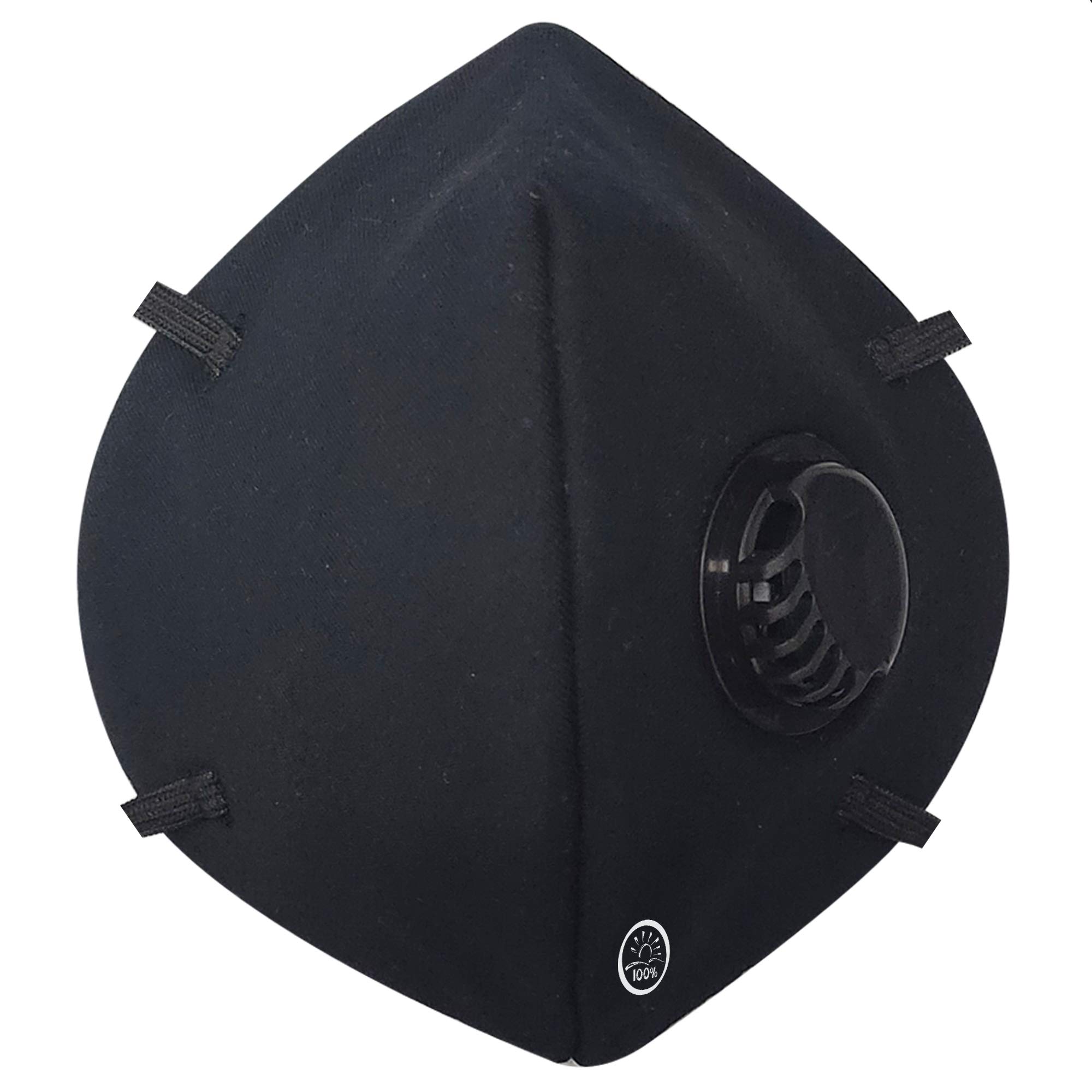 byPurenaturals 5 Layered N95 Reusable, Washable Over the Head Black Anti Pollution Face Mask with Respirator Vent (Black) (B08QYGY7X2) Amazon Price History, Amazon Price Tracker