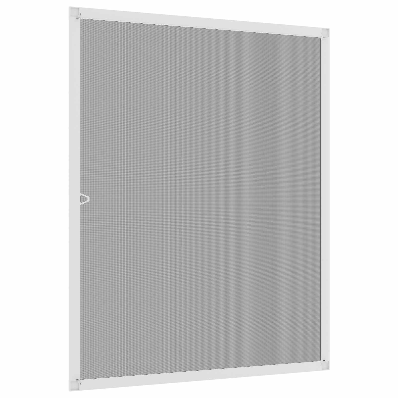 Fenster Weiß 120 x 140 cm mit Aluminiumrahmen und Fiberglasgewebe, zuschneidbar, ohne Bohren, ideal für Schlafzimmer, Küche, Wohnzimmer, Balkontür, Mückenschutz, Fliegenschutz
