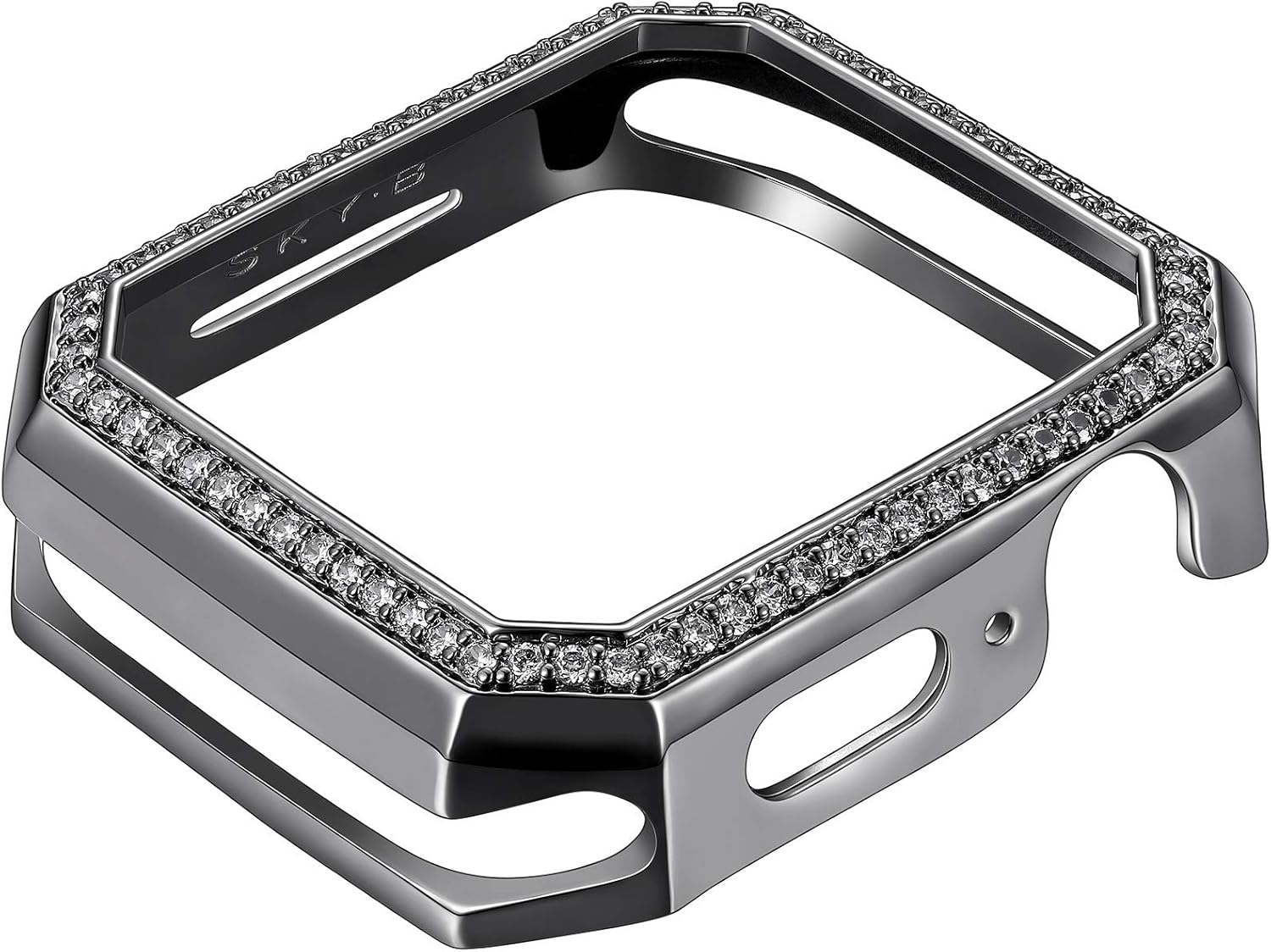 Gеt Sресіаl Prісе SKYB Deco Halo Gunmetal Protective Jewelry Case for Apple Watch Series 1, 2, 3, 4, 5, 6, SE Devices - 44mm