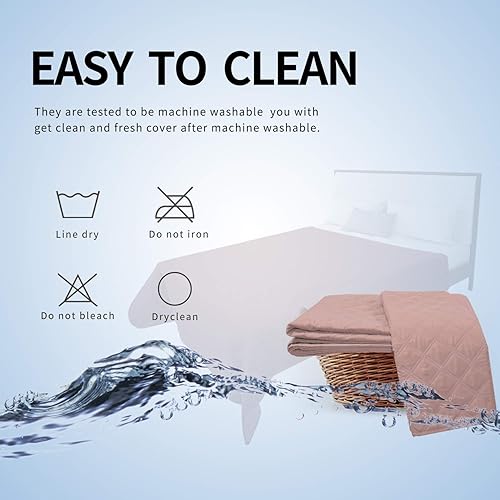 Vista 78 de Easy-Going - Funda protectora, 100 % impermeable, protector de muebles, funda de sofá, funda antideslizante lavable, reutilizable, contra Beige