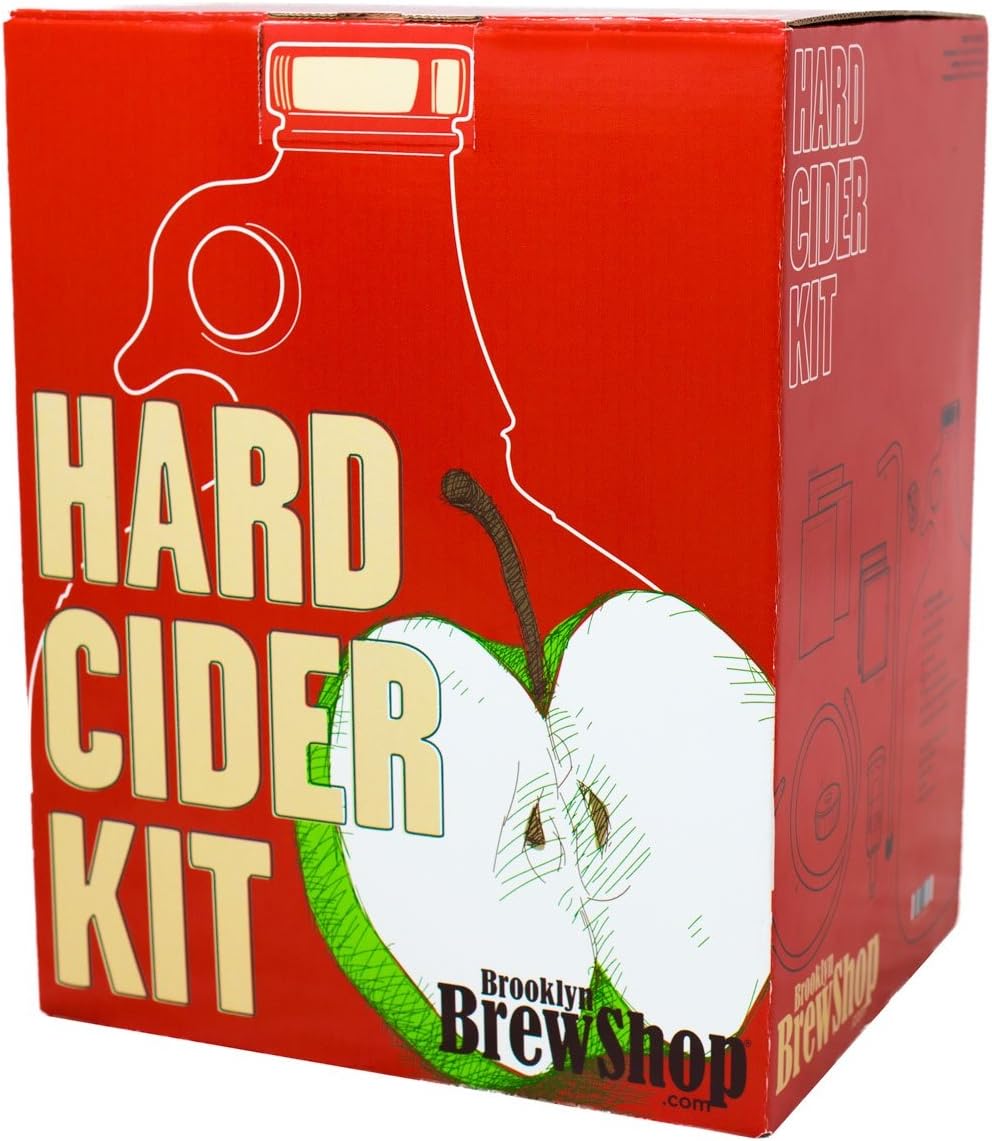 Brooklyn Brew Shop Hard Cider Making Kit: Starter Set with Reusable Glass Fermenter, Equipment, Ingredients - Perfect for Making Craft Hard Cider at Home GKCDR One EA