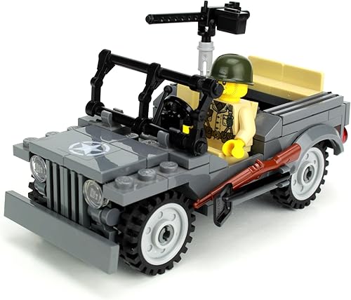 Miniatura 3 de Battle Brick WW2 4 x 4 Conjunto personalizado de vehículos utilitarios