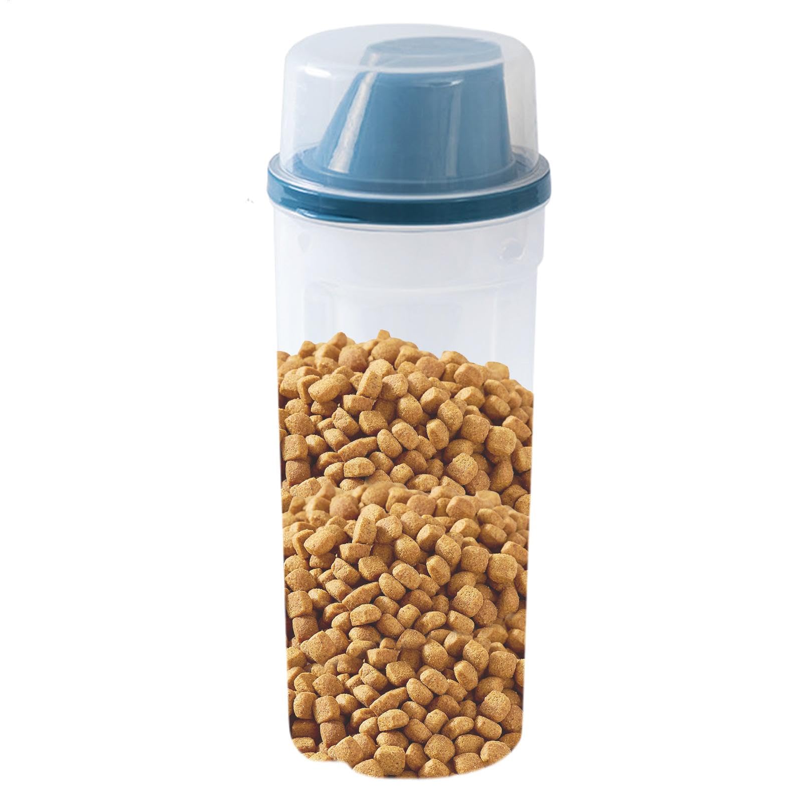 Récipient de stockage hermétique contre humidité croquettes lot de 2 transparents