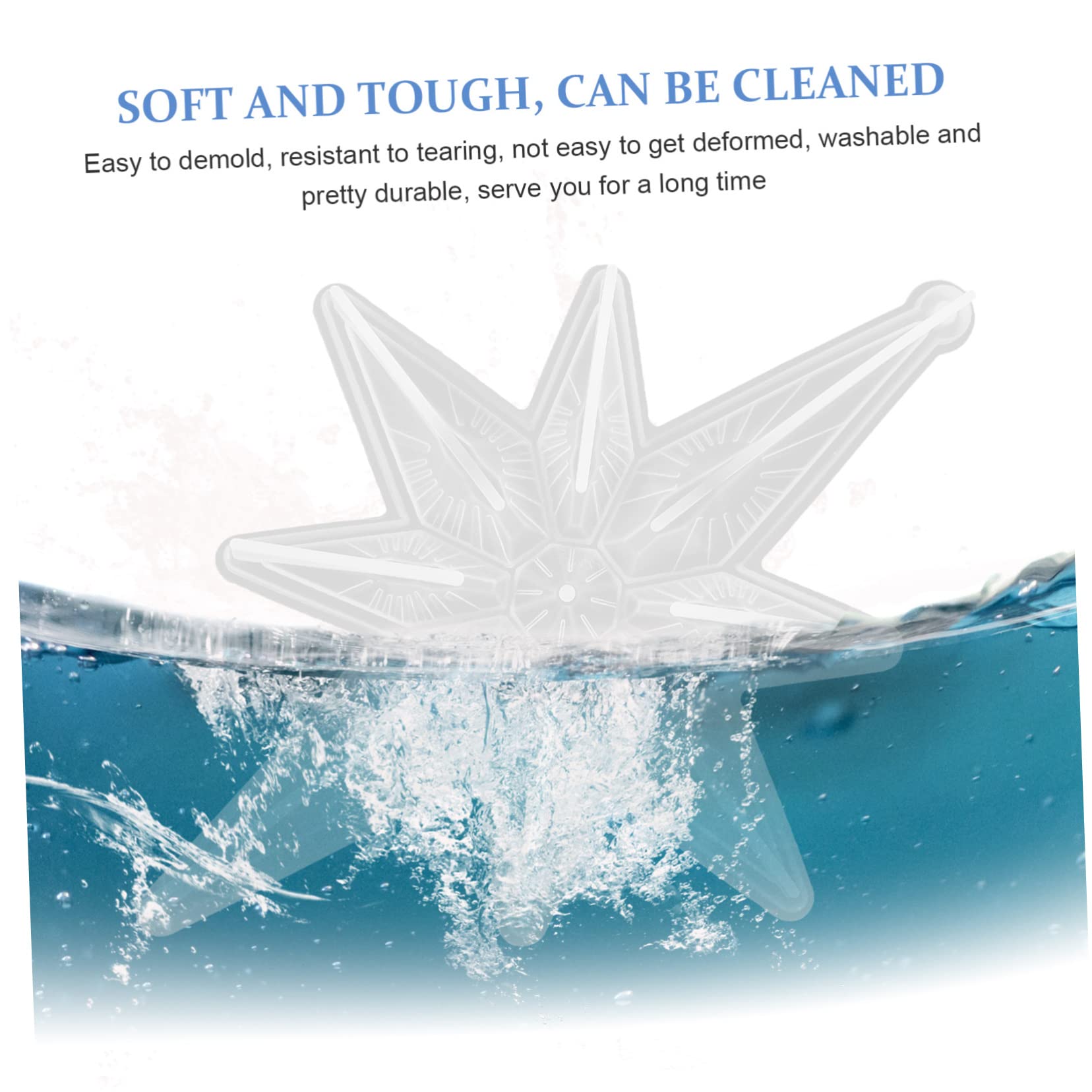 TEHAUX 10pièces Moule Silicone Flocon pour Décorations De Noël Flexible Et Facile à Démouler Parfait pour Créations Artisanales Époxy