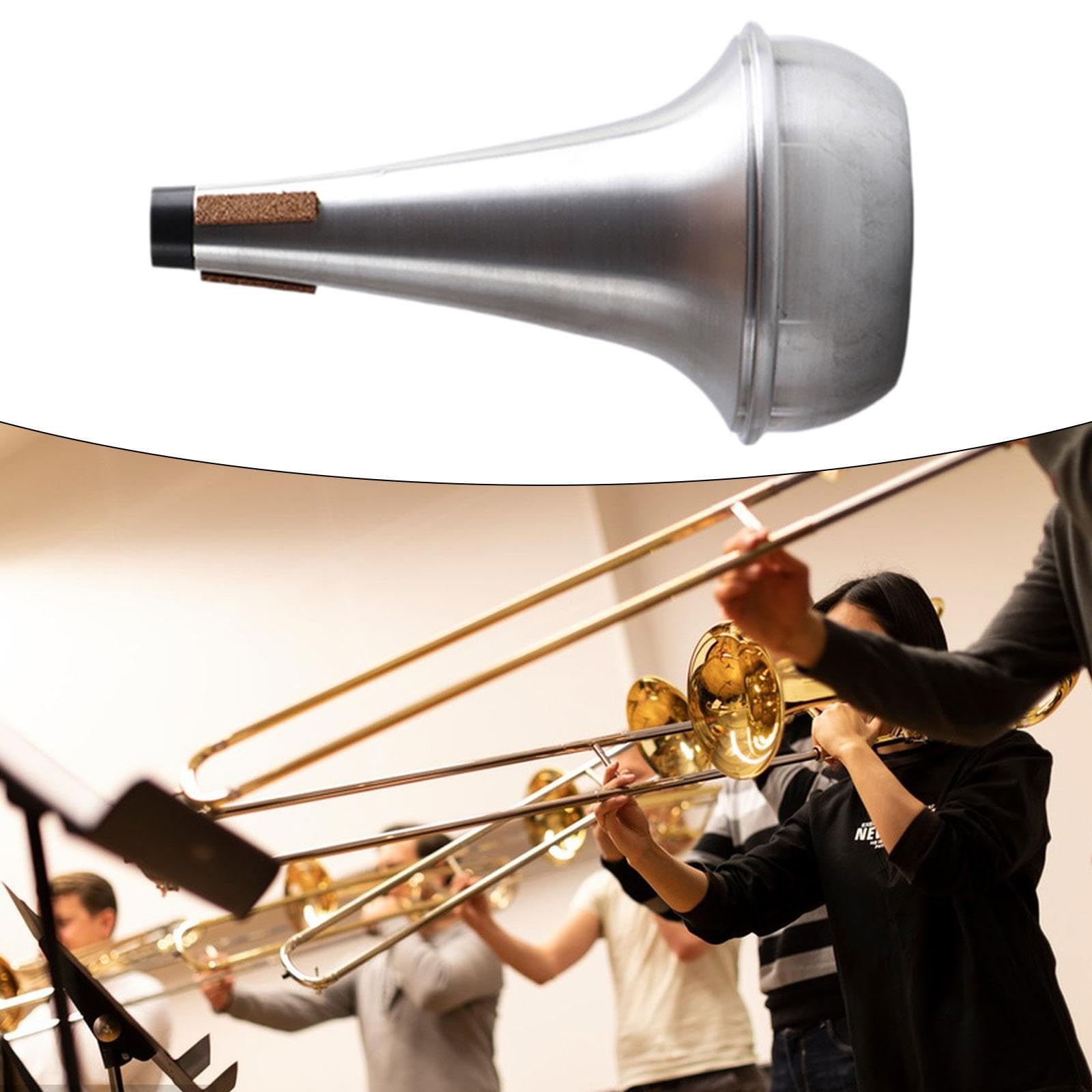 LOVIVER Sordina para trombón, ligera, portátil, para enseñanza y aprendizaje, sordina para práctica de trombón resistente para presentaciones en