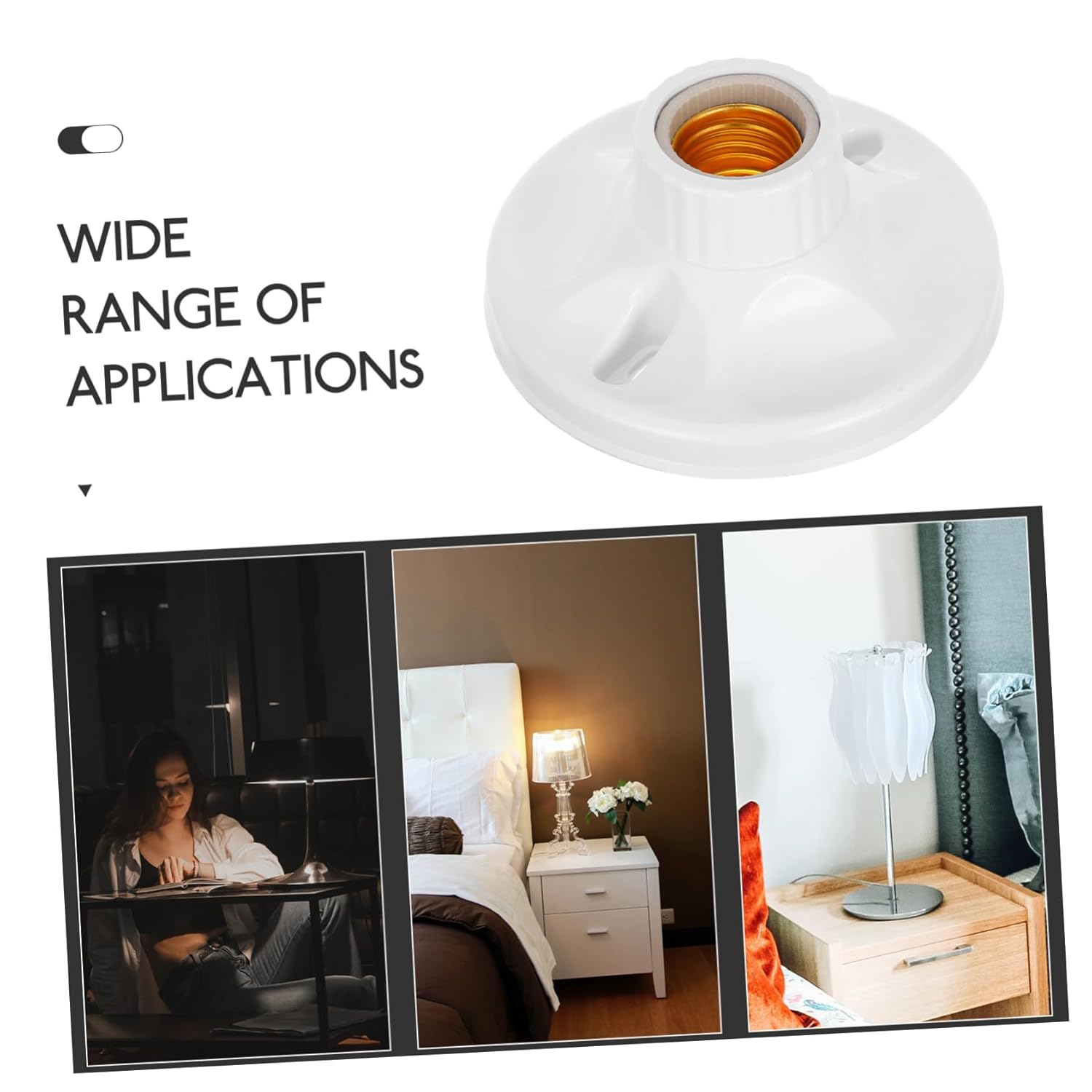 24pcs Screw Light Bulb Sockets Lamp Holders Lamp Socket Replacement Easy Install Home Office Light Holder