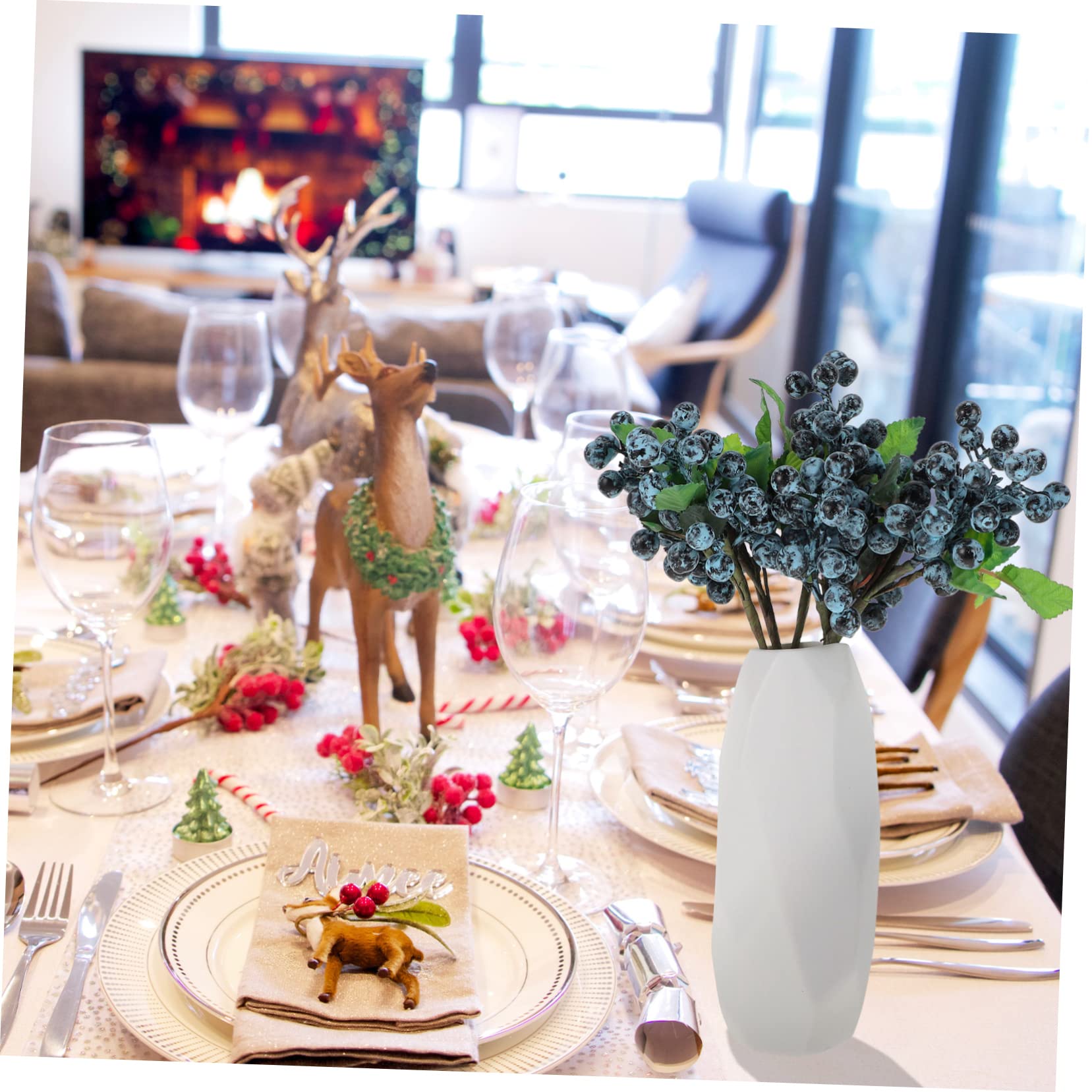 Abaodam 15pezzi Bacche Artificiale da Decorazioni Natalizie per Composizioni Floreali e Wreaths per Eventi e Decorazioni Domestiche