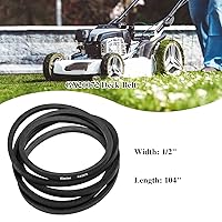 Vista 4 de Kimsion Cinturón de cubierta GX20072 (1/2 x 104 pulgadas) para cortacéspedes John Deere de 42 pulgadas D100, D105, D125, D130, E100, E130, L100