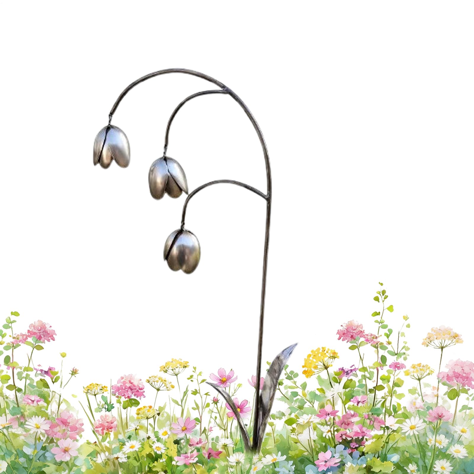 Décorations d'extérieur pour porche et terrasse avec piquets floraux chic
