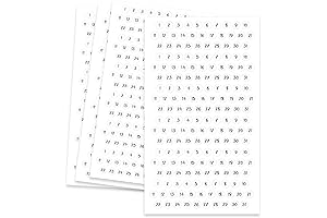 Clear small number stickers 24 month