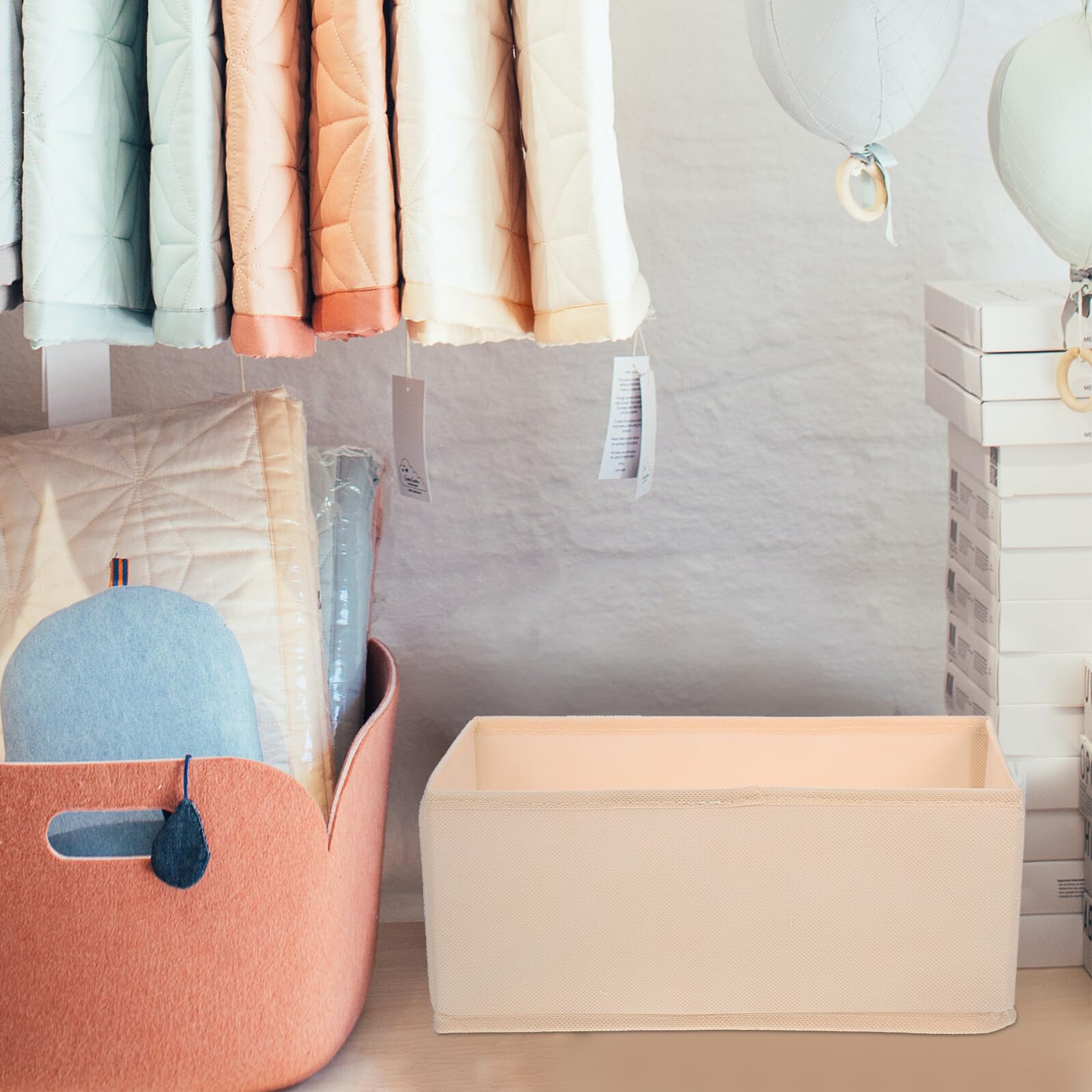TEHAUX 6 Stück Schubladen Organizer aus Karton mit Reißverschluss Verschleißfest Aufbewahrungsbox für Unterwäsche Socken und Bhs Multifunktional für Kommode und Kleiderschrank