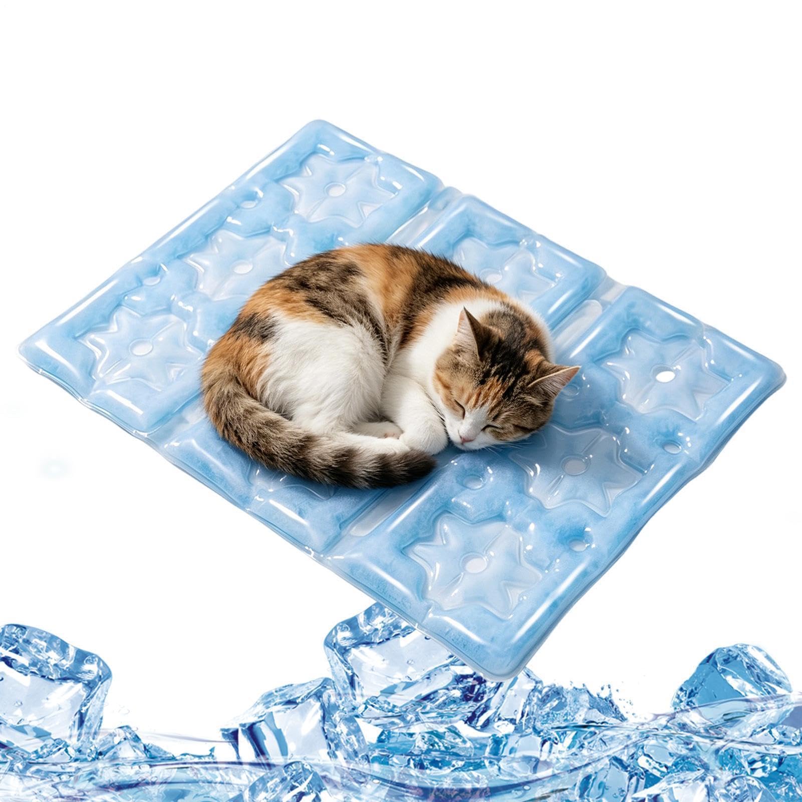 Tappetino Rinfrescante Da Cane 55x40cm Coperta Riutilizzabile Per Gabbia Di | Cuscino Rinfrescante Da Gatto in Trasportino, Cuccia, Automobile, Divano, , Pavimento, Interno ed Esterno