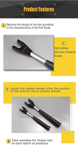 Miniatura 5 de ZAC US Stock BT-CAT40 Tiradores para botón de retención Hass BT40, sin deslizamiento, sin rebabas